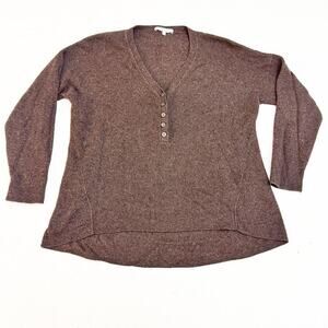 Madewell Brown Wool Alpaca Button Cardigan Pullover Sweater Size Small